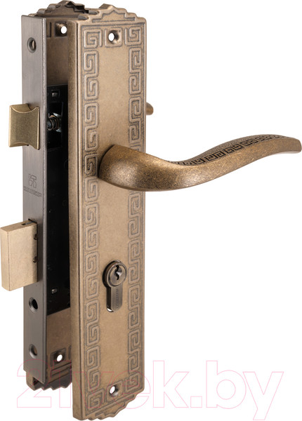 Изображение товара Замок врезной Аллюр Арт ЗВ4-70.06 OB (состаренная бронза)