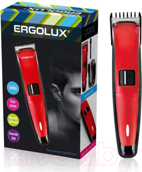 Изображение товара Триммер Ergolux ELX-HT01-C43 / 13962  (красный)