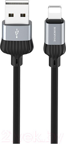 Изображение товара Кабель Borofone BX28 Dignity AM-8pin Lightning (1м, металлик)