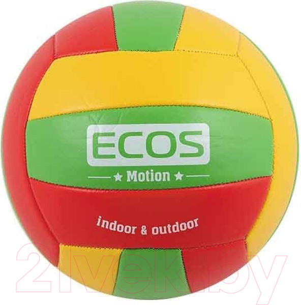 Изображение товара Мяч волейбольный ECOS Motion / 998196 (размер 5, с насосом VB105P)