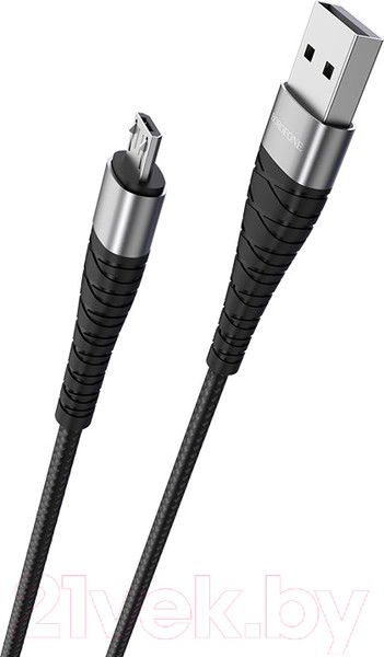 Изображение товара Кабель Borofone BX32 AM-microBM (1м, черный)