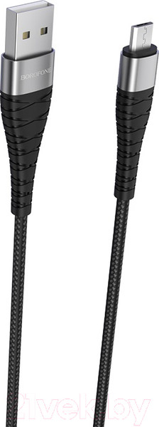 Изображение товара Кабель Borofone BX32 AM-microBM (1м, черный)