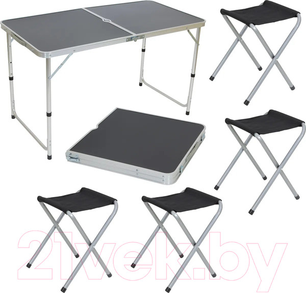 Изображение товара Комплект складной мебели ECOS Пикник CHO-150-E / 992992 (черный)