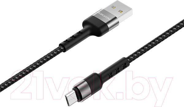 Изображение товара Кабель Borofone BX34 Advantage AM-microBM (1м, черный)