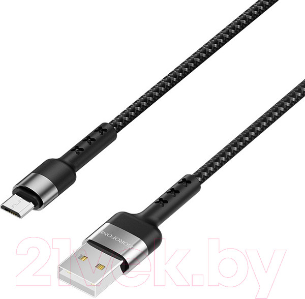 Изображение товара Кабель Borofone BX34 Advantage AM-microBM (1м, черный)