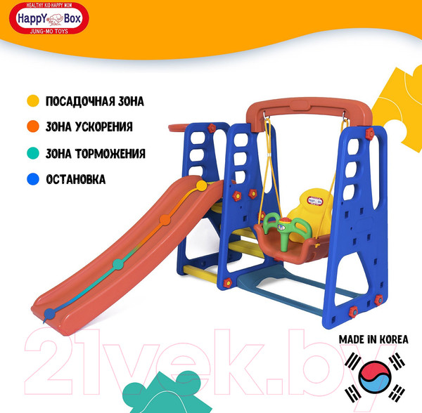 Изображение товара Горка-комплекс Happy Box JM-701W (синий)