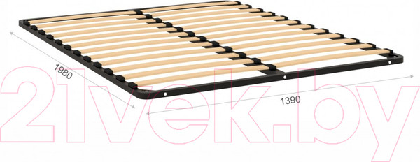 Изображение товара Ортопедическое основание Империал С кронштейнами без опор (1390x1980)