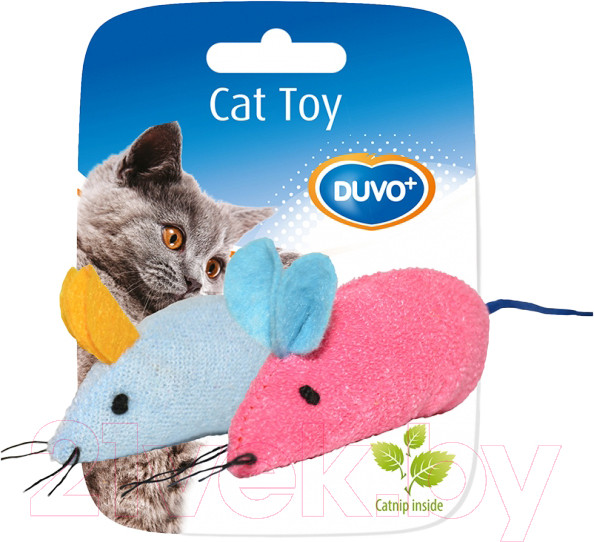 Изображение товара Игрушка для животных Duvo Plus Две мышки / 1717019/DV (мультиколор)
