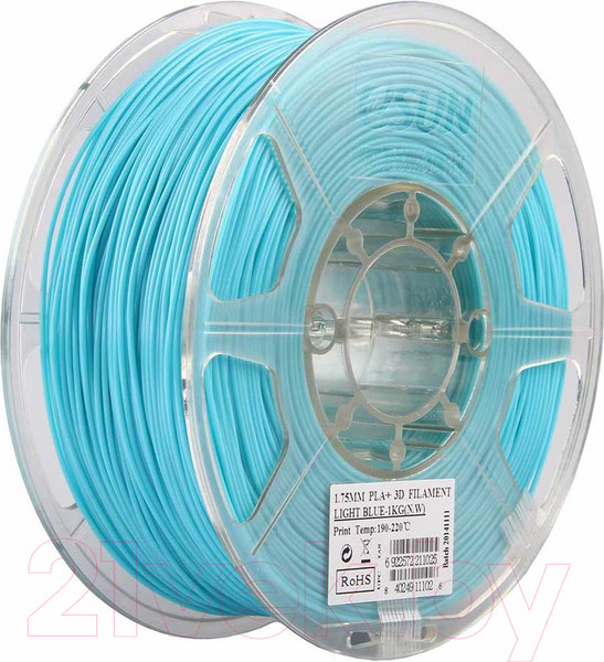 Изображение товара Пластик для 3D-печати eSUN PLA / PLA+175D1 (1.75мм, 1кг, голубой)