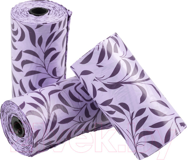 Изображение товара Пакеты для выгула собак Duvo Plus Лаванда / 12491/DV (32x19см, 4x15шт, фиолетовый)