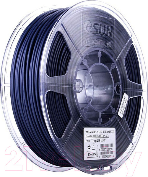 Изображение товара Пластик для 3D-печати eSUN PLA / PLA+175DU1 (1.75мм, 1кг, темно-синий)
