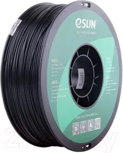 Изображение товара Пластик для 3D-печати eSUN ABS / ABS175B1 (1.75мм, 1кг, черный)