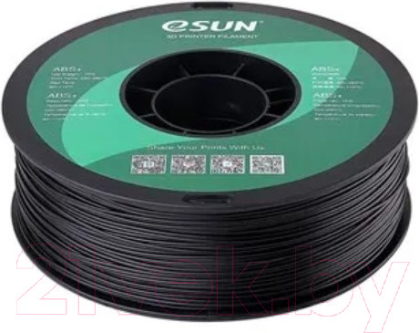 Изображение товара Пластик для 3D-печати eSUN ABS / ABS175B1 (1.75мм, 1кг, черный)