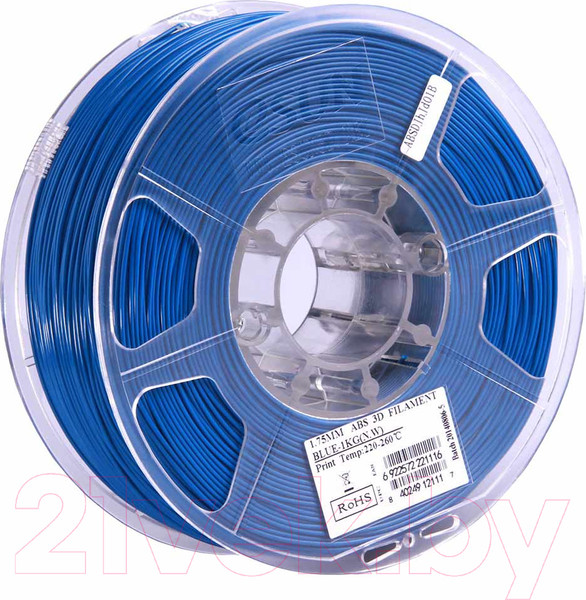 Изображение товара Пластик для 3D-печати eSUN ABS / ABS175U1 (1.75мм, 1кг, синий)