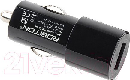Изображение товара Адаптер питания автомобильный Robiton USB2100/Auto