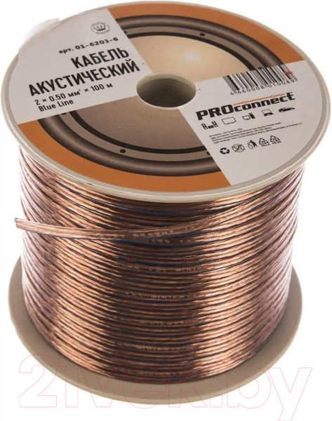 Изображение товара Кабель PROconnect 01-6203-6 (прозрачный, Blueline, 100м)