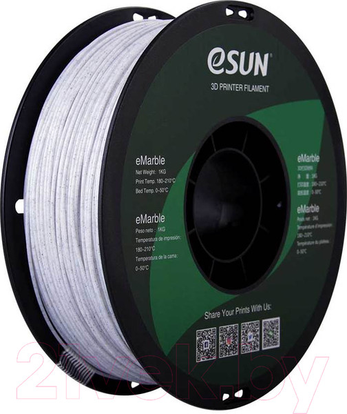 Изображение товара Пластик для 3D-печати eSUN eMarble / eMarble175N1 (1.75мм, 1кг, Natural)