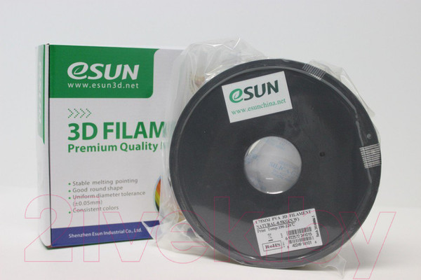 Изображение товара Пластик для 3D-печати eSUN PVA / PVA175N05 (1.75мм, 500гр, Natural)
