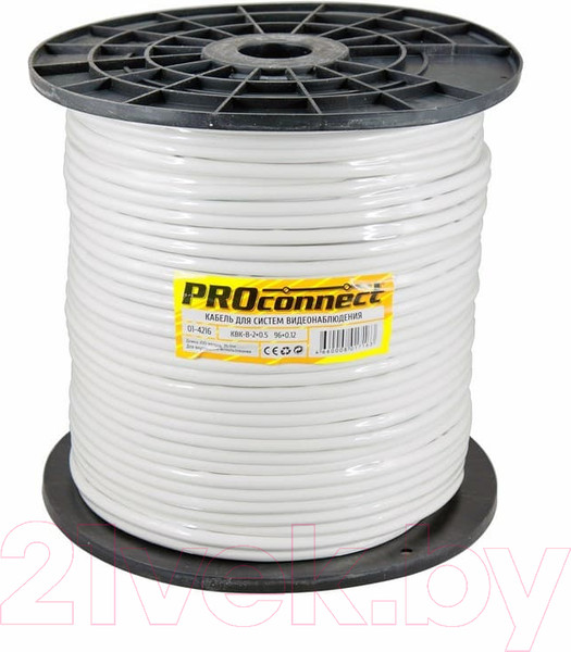 Изображение товара Кабель PROconnect KBK-B-2 2x0.50 (200м, белый)