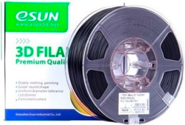 Изображение товара Пластик для 3D-печати eSUN eMate / eMate175B1 (1.75 мм, 1 кг, черный)