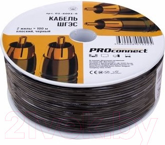 Изображение товара Кабель PROconnect ШГЭС / 01-6001-6 (100м, черный)