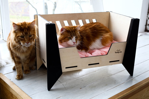 Изображение товара Лежанка для животных Чешир Стиляга / 375-22 (бежевый)