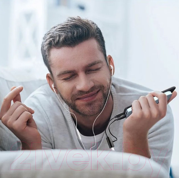 Изображение товара Сплиттер Baseus L37 Lightning Male To 2xLightning Female / CALL37-01 (черный)