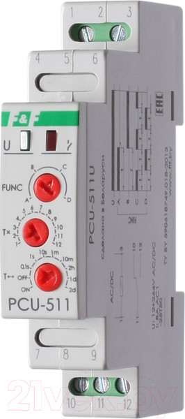 Изображение товара Реле времени Евроавтоматика PCU-511U / EA02.001.011