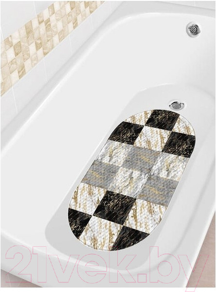 Изображение товара Коврик на присосках Varmax Gold Marble DF-270 (68x38)