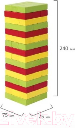 Изображение товара Настольная игра Золотая сказка Цветная башня / 662295
