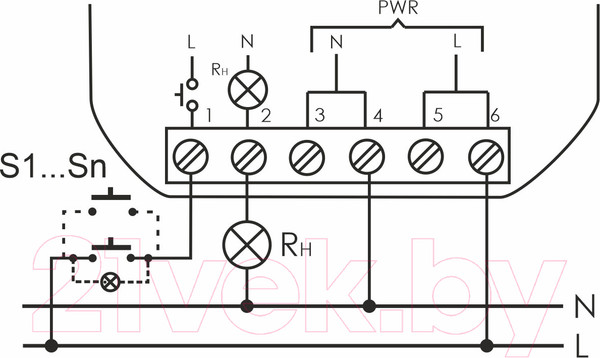 Изображение товара Реле импульсное Евроавтоматика BIS-408 / EA01.005.008