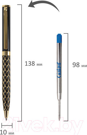 Изображение товара Ручка шариковая имиджевая Galant Klondike / 141357 (синий)