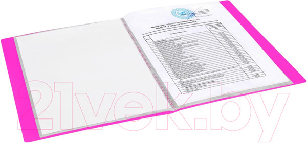 Изображение товара Папка для бумаг Brauberg Neon / 227450 (неоновый розовый)