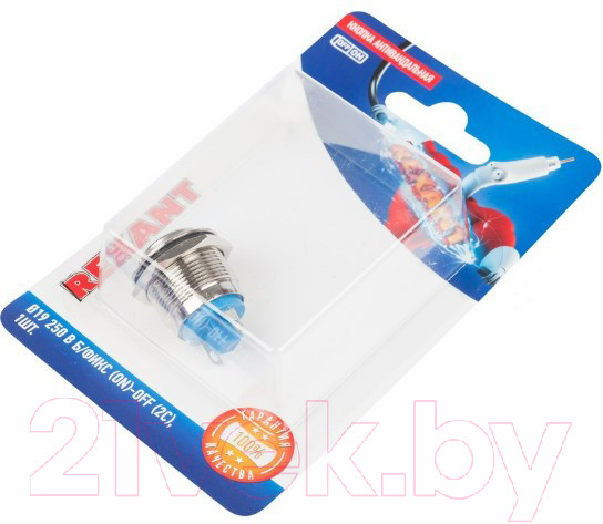 Изображение товара Кнопка для пульта Rexant ON-OFF (PBS-28В-4) / 06-0358-B