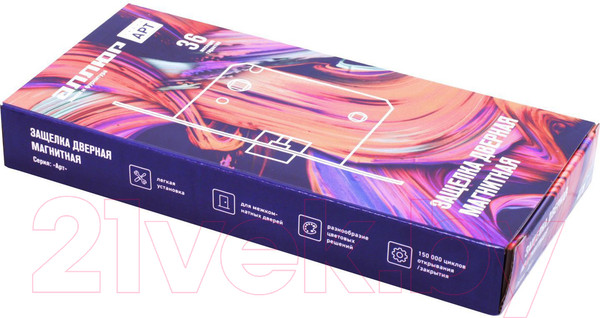 Изображение товара Защелка врезная с фиксацией Аллюр Арт L7050R AB (старая бронза)