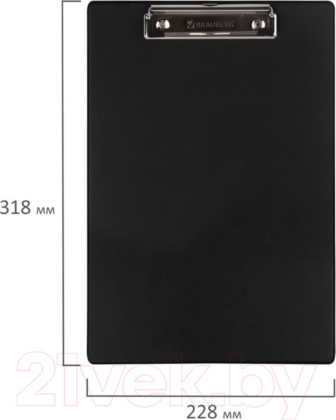 Изображение товара Планшет с зажимом Brauberg Number One / 232216 (черный)