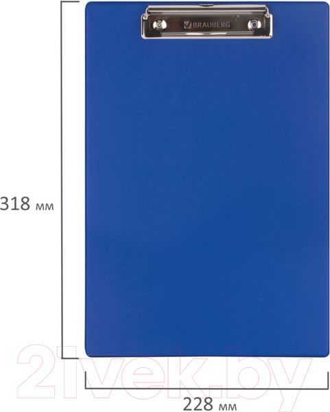 Изображение товара Планшет с зажимом Brauberg Number One / 232217 (синий)