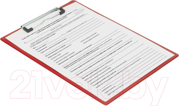 Изображение товара Планшет с зажимом Brauberg Number One / 232219 (бордовый)