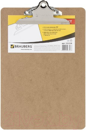 Изображение товара Планшет с зажимом Brauberg Eco / 232228