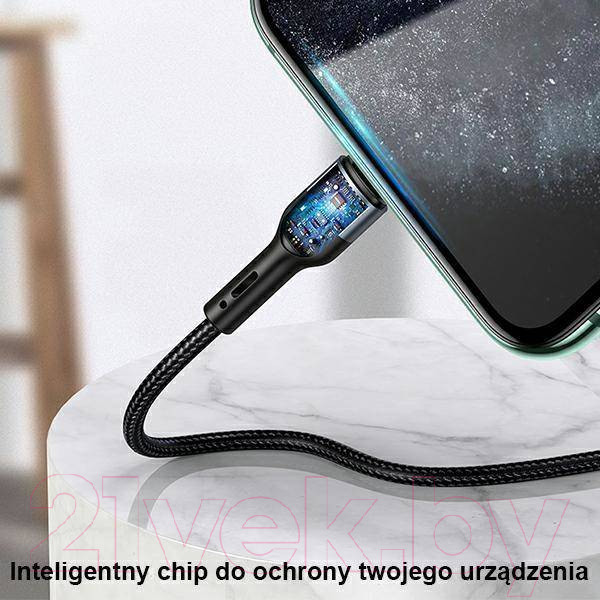 Изображение товара Кабель Usams U55 USB2.0 AM - Type-C / SJ449USB01 (1м, черный)