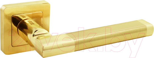 Изображение товара Ручка дверная Аллюр АРТ Венсан 2676 SB/PB (матовое золото/золото)