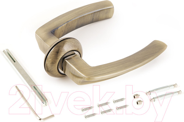 Изображение товара Ручка дверная Аллюр Вернер 1100 AB (старая бронза)