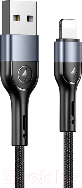 Изображение товара Кабель Usams U55 USB2.0 AM - Lightning / SJ448USB01 (1м, черный)