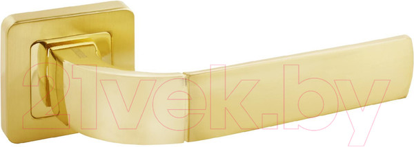 Изображение товара Ручка дверная Аллюр Арт Денио 2276 SB/PB (матовое золото/золото)