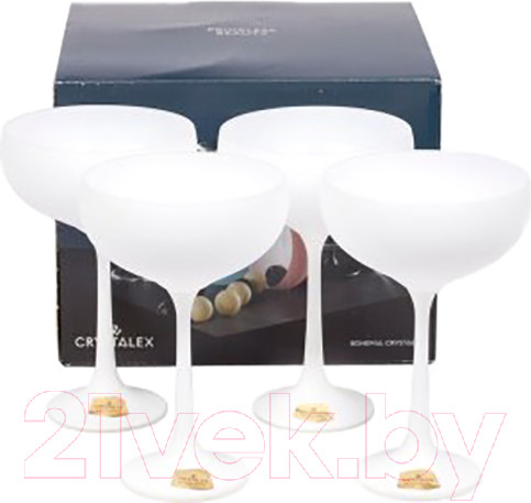 Изображение товара Набор бокалов Bohemia Crystal Pralines 40919/D5176/180-4 (4шт)