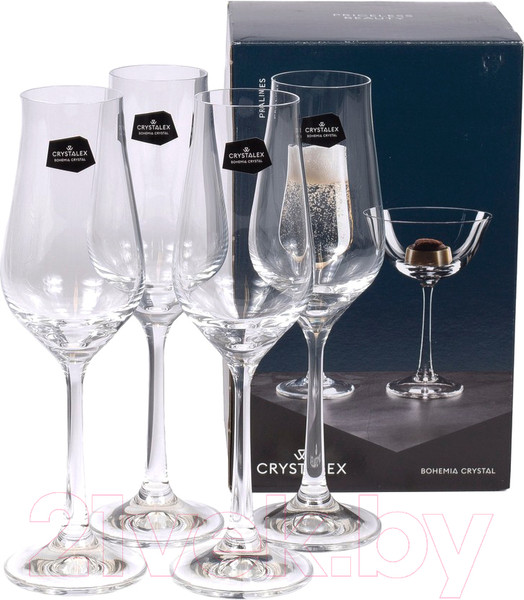 Изображение товара Набор бокалов Bohemia Crystal Pralines 40894/100-4 (4шт)