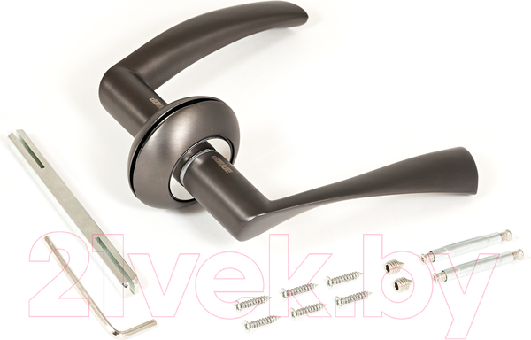 Изображение товара Ручка дверная Аллюр Оскар 1340 MBN (графит)