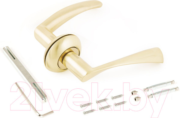 Изображение товара Ручка дверная Аллюр Арт Оскар 1370 SB (матовое золото)