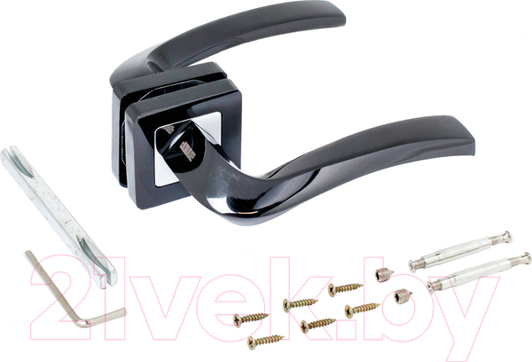 Изображение товара Ручка дверная Аллюр АРТ Паола 21100 BN (черный никель)