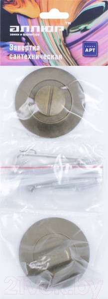 Изображение товара Фиксатор дверной защелки Аллюр АРТ BK-R1 OB/OB (состаренная бронза)